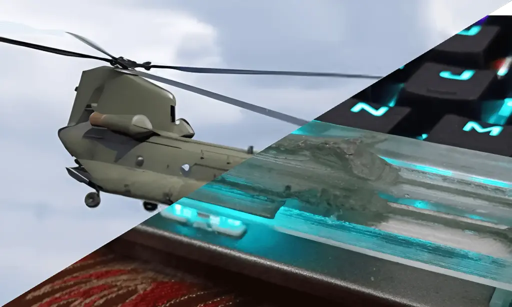 Chinook Helicopter Keycap